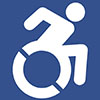 Blue Accessibility Icon